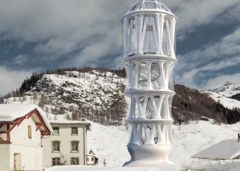 Découvrez la plus haute tour imprimée en 3D du monde – un espace de représentation dans les Alpes suisses