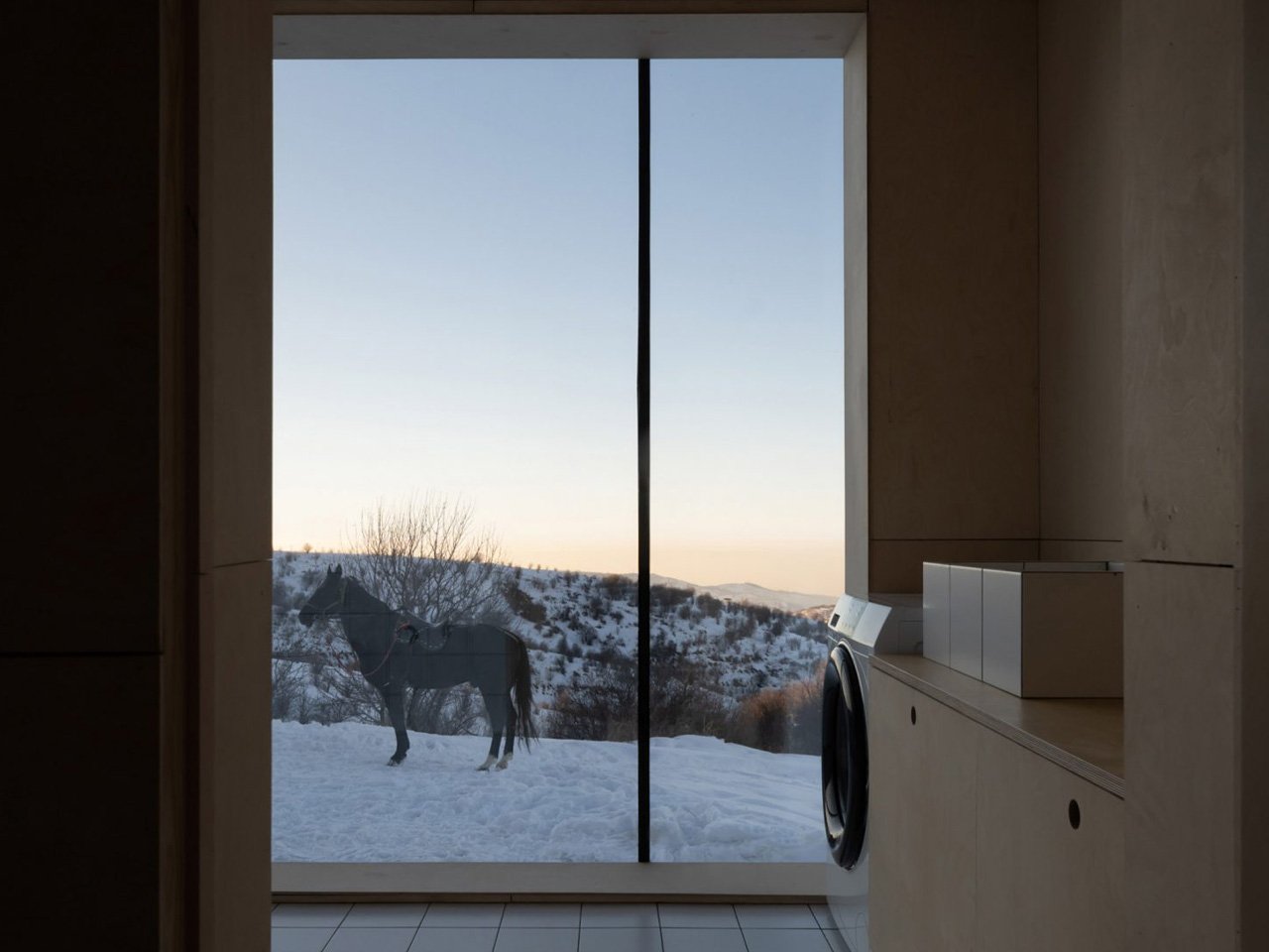 Vue des Cabines dans le Paysage