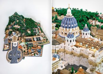 Cette Réplique du Vatican en LEGO de 67,000 Briques Est Si Réaliste Qu’On Pourrait Y Tenir un Conclave!