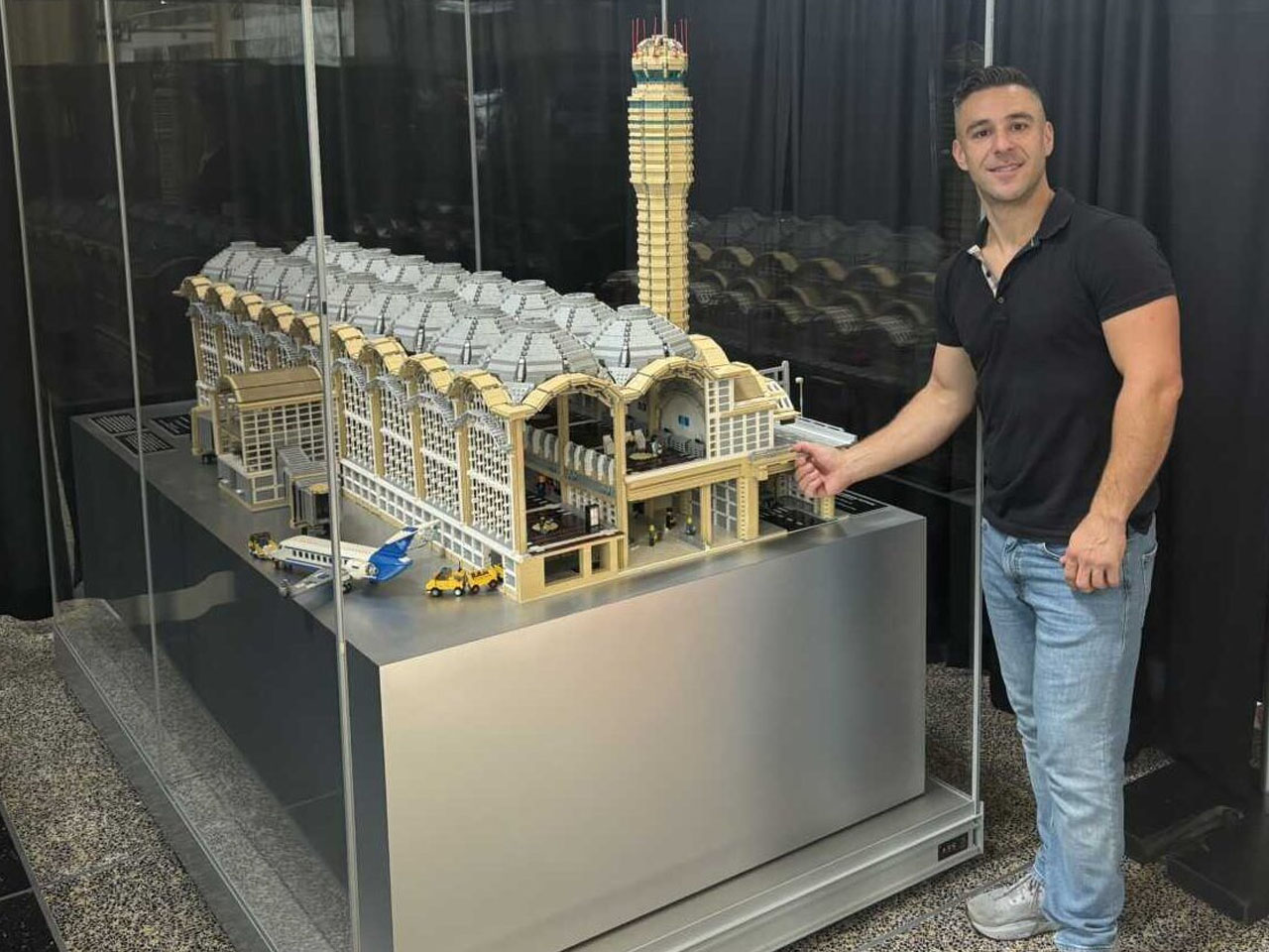 Modèle LEGO de l'Aéroport National Ronald Reagan